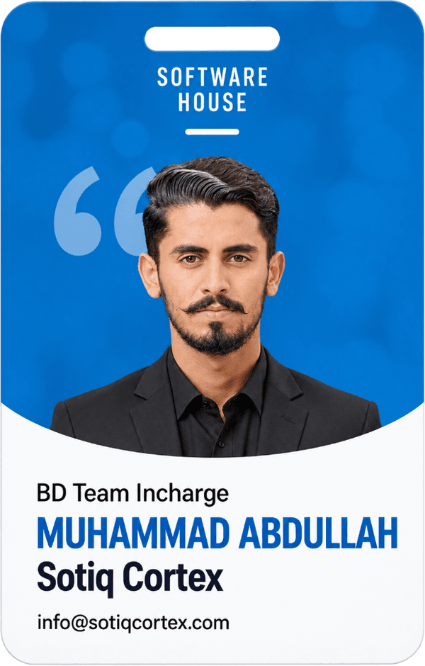 Muhammad Abdullah - BD Team Incharge